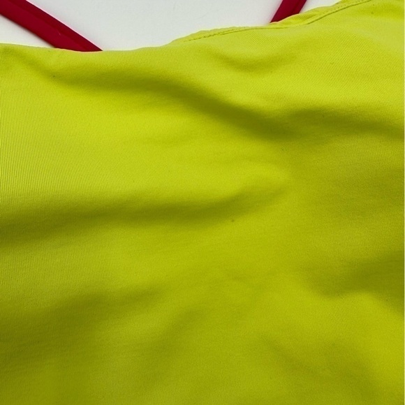 Andie Swim Fiji Neon Lemon Pink Strappy One Piece Swimsuit Size XS - Picture 4 of 5